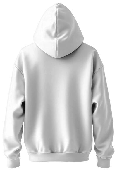 Beyaz Kapşonlu Sweatshirt Tişört